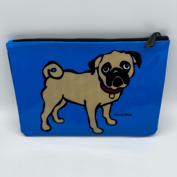 EUC Blue Pug Pouch by Marc Tetro - Picture 1 of 5
